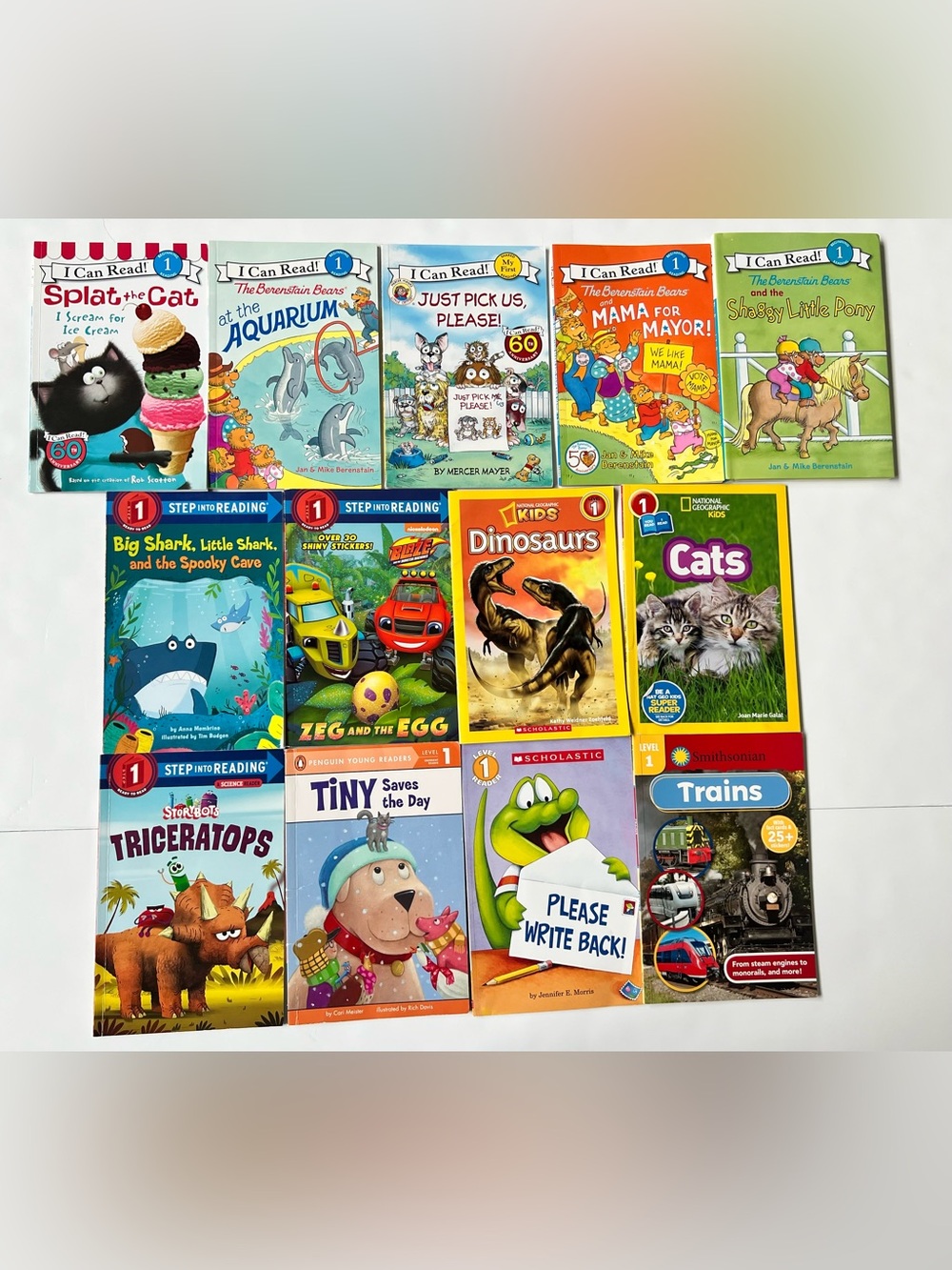 Lot 13 kids books Level 1 Readers I Can Read Step Into Reading Nation Geographic